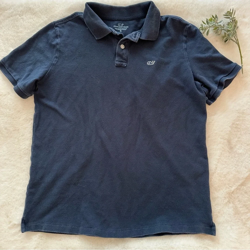 Vineyard Vines | GUC - Heritage Pique Polo - Navy - Size XL